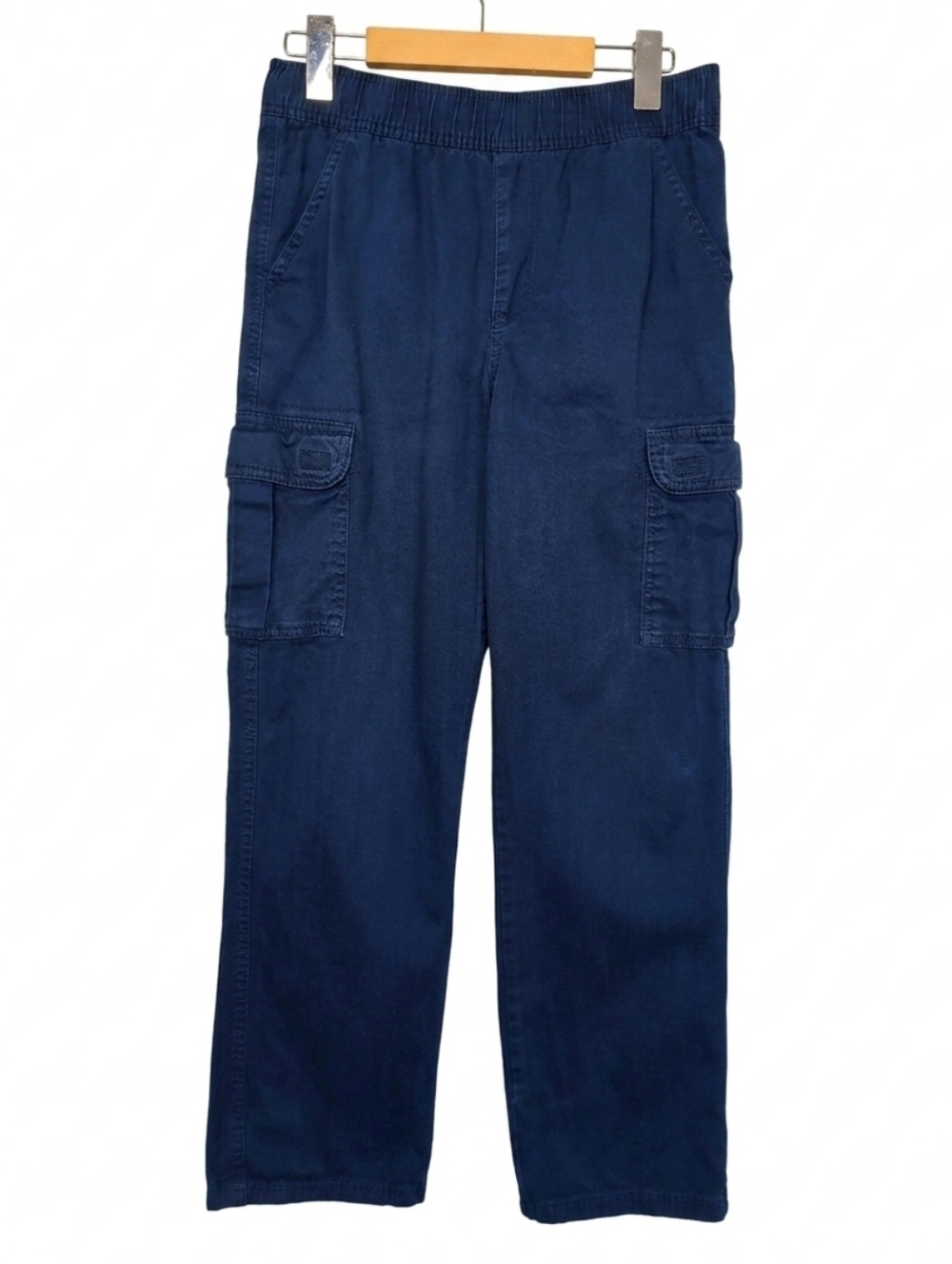 Childrens Place Boys Navy Blue Cargo Pants Size 14 Adjustable Waist Cotton